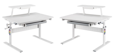 Стол Ergosmart E601S GREY, 900х600х(540-760) мм