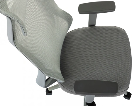 Кресло компьютерное Бюрократ MC-G411N-H, сетка/ткань, серый