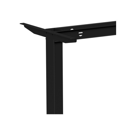 Стол с электроприводом WellDesk Basic 1300x675х18, черный, дуб канзас коричневый