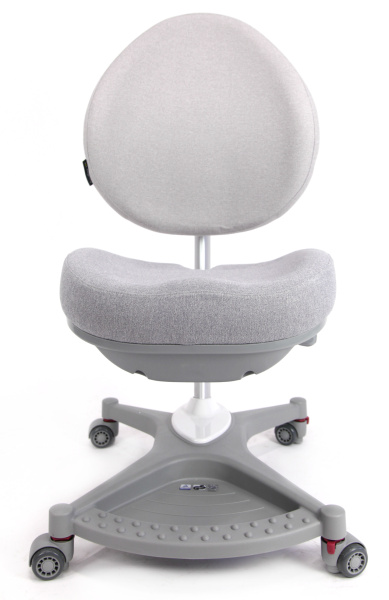 Кресло детское SingBee Cobee 138, ткань, серый, пластик, корпус серый, подставка для ног, с чехлом серым