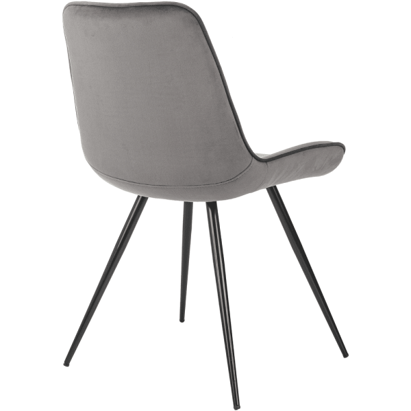 Стул Бюрократ "CH-K2_2", ткань, темно-серый, металл, комплект 2 штуки