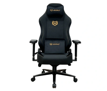 Кресло игровое BRAVE AF-3 Hawk Black ткань, черный, крестов. металл