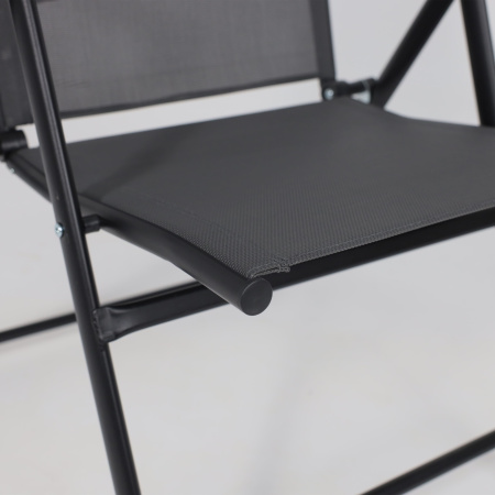 Кресло садовое AksHome CATANIA, ткань, серый, черный