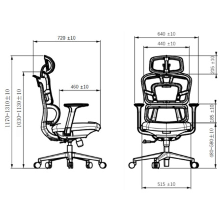 Кресло компьютерное SitZone U-062A, сетка, черный