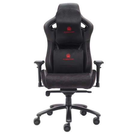 Игровое компьютерное кресло EVERPROF Puma, ткань, экокожа, металл, черный Игровое компьютерное кресло EVERPROF Puma, ткань, экокожа, металл, черный