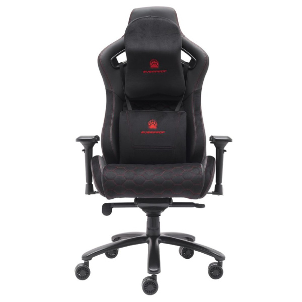 Игровое компьютерное кресло EVERPROF Puma, ткань, экокожа, металл, черный Игровое компьютерное кресло EVERPROF Puma, ткань, экокожа, металл, черный