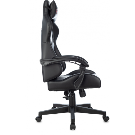 Кресло игровое Zombie GAME TETRA, экокожа, пластик, черный, карбон