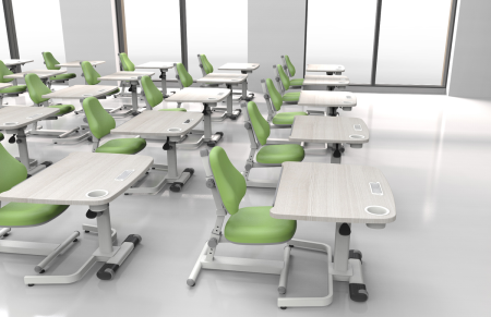 Стол Comf-Pro Coco Desk UR-83, 800х600х(540-755) мм, дуб белый