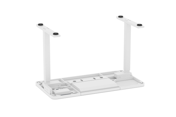 Стол двухмоторный AOKE AK-GT10-YZF2-W со столешницей из закаленного стекла, белый