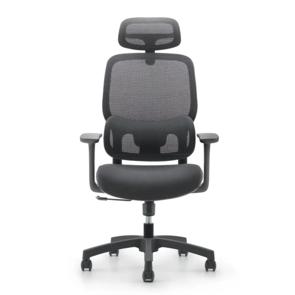 Кресло компьютерное SitZone U-073A, сетка, ткань, пластик, черный, -30%