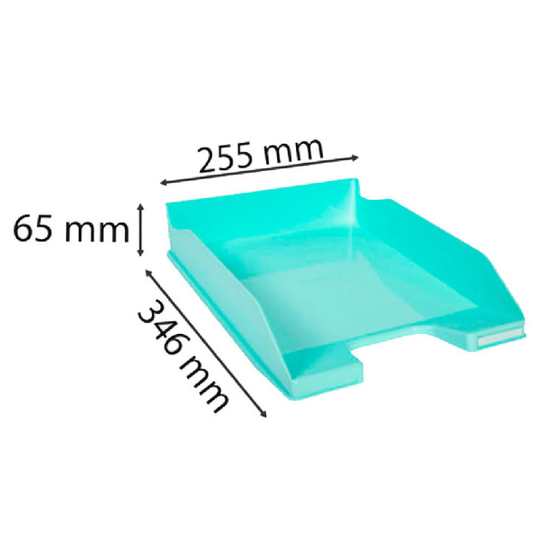 Модуль горизонтальный Exacompta Aquarel, зеленая пастель