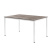 Стол Millwood Сеул, 1300х800 мм, бетон, белый