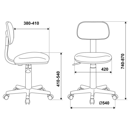 Детское компьютерное кресло Бюрократ CH-W201NX, мультиколор