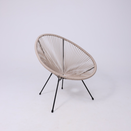 Кресло садовое AksHome RIMINI, искусственный ротанг, коричневый