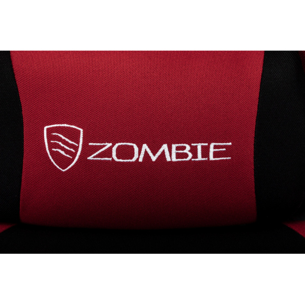 Кресло игровое Бюрократ Zombie Racer ткань, черный, красный, крестов. пластик Кресло игровое Бюрократ Zombie Racer ткань, черный, красный, крестов. пластик