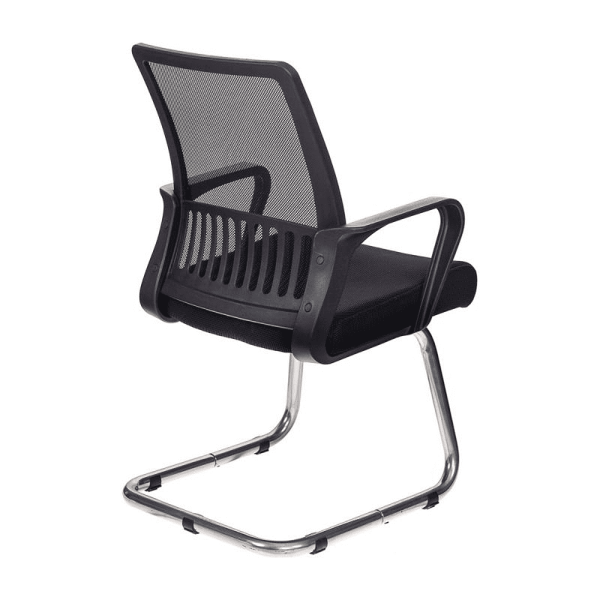 Кресло на полозьях Бюрократ "MC-209", сетка, ткань, металл, черный