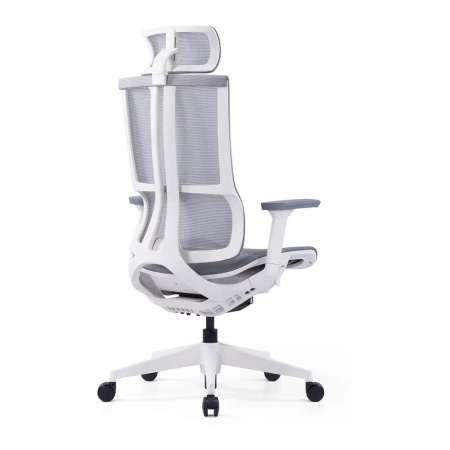 Кресло компьютерное SitZone E-303-001A-P1-WH, сетка, серый