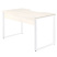 Стол компьютерный игровой Millwood Лофт Гонконг (ДТ-3), 1200x700 мм, дуб белый крафт, белый