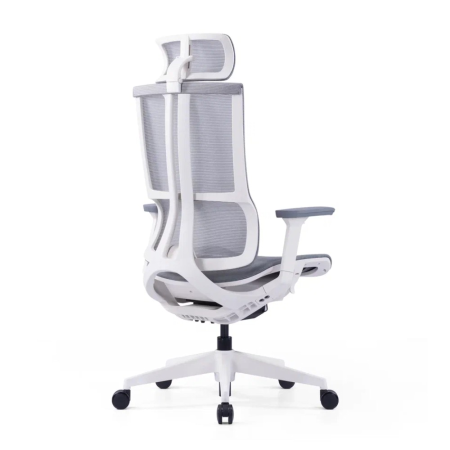 Кресло компьютерное SitZone E-303-001A-P1-WH, сетка, пластик, серый, -30%