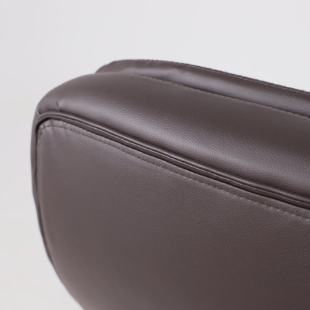 Кресло компьютерное AksHome Richard new, экокожа, металл, коричневый