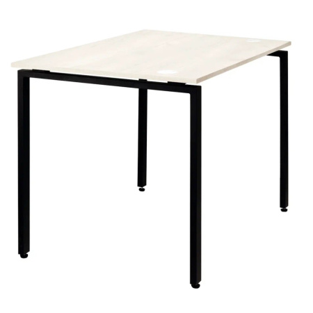 Стол письменный Millwood Лофт Сиэтл (ДТ-5), 1300х700 мм, дуб белый крафт, черный