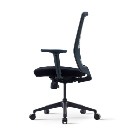 Кресло компьютерное Bestuhl S30, рама-черная, без подголовника, черный