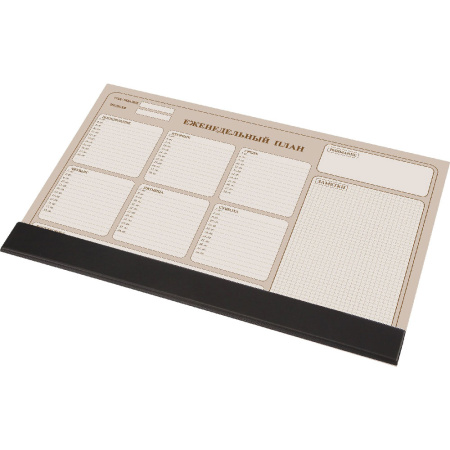 Бювар для записей с планингом Panta Plast, черный