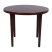 Стол круглый, 900х900х710 мм, пластик, шоколадный