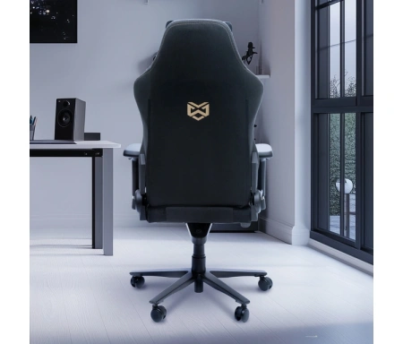 Кресло игровое BRAVE AF-3 Hawk Black ткань, черный, крестов. металл