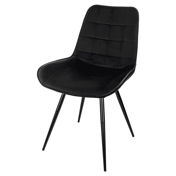 Стул Бюрократ "CH-K2_4", ткань, черный, металл, комплект 4 штуки