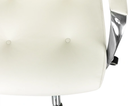 Кресло компьютерное Бюрократ DAO, кожа, белый