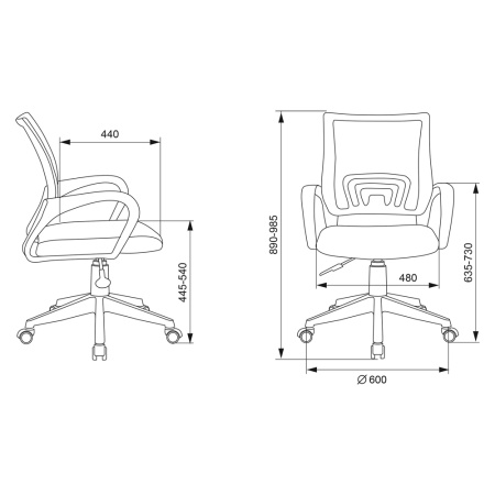 Детское компьютерное кресло Бюрократ CH-W695NLT, темно-синий Детское компьютерное кресло Бюрократ CH-W695NLT, темно-синий