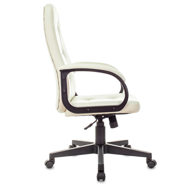 Кресло компьютерное Бюрократ CH 002, экокожа, пластик, слоновая кость