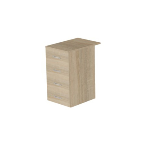 Тумба приставная Макси М43, 420x600x750 мм, сонома Тумба приставная Макси М43, 420x600x750 мм, сонома