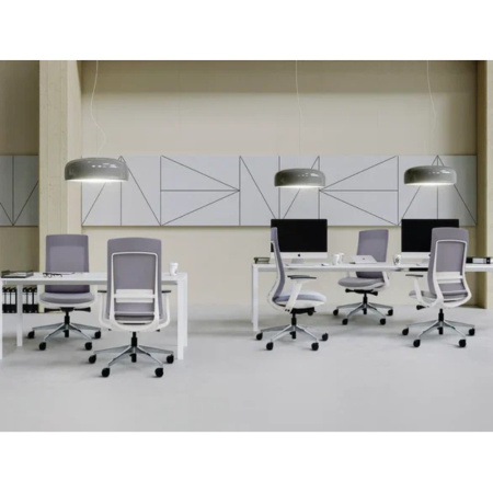 Кресло компьютерное SitZone E-VL002A, сетка, ткань, пластик, черный