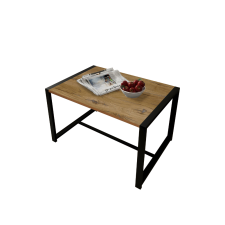 Стол журнальный ALLERD RION, черный муар, Дуб Нокс