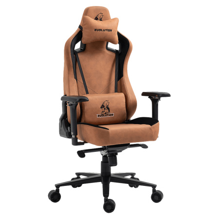 Игровое компьютерное кресло Evolution Project A Fabric, коричневый Игровое компьютерное кресло Evolution Project A Fabric, коричневый