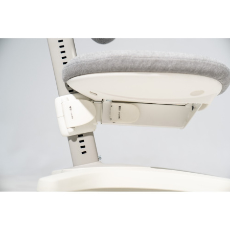 Кресло детское Ergosmart Maximus, ткань, серый, пластик, корпус белый, с чехлом "серебристый аллигатор" Кресло детское Ergosmart Maximus, ткань, серый, пластик, корпус белый, с чехлом "серебристый аллигатор"