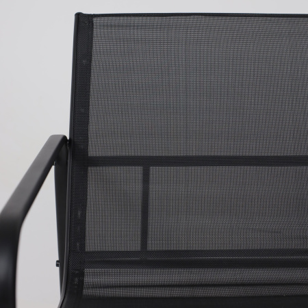 Комплект мебели садовой AksHome VERANDA (кресло 2шт, диван 1шт, стол 1шт), черный