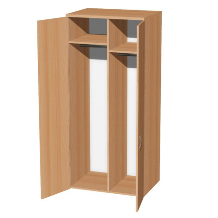 Шкаф для одежды Макси М07 с перегородкой, 800x580x1780 мм, бук