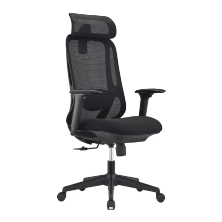 Кресло компьютерное SitZone U-090A, сетка, ткань, пластик, черный