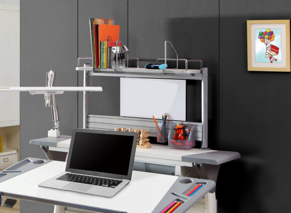 Полка Comf-Pro MINI SMART задняя, 840х620х240 мм, дуб белый, c доской белой