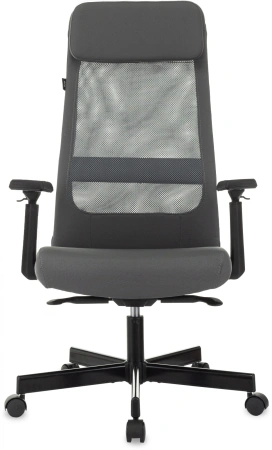 Кресло компьютерное Бюрократ T-995, ткань, сетка, серый, металл черный Кресло компьютерное Бюрократ T-995, ткань, сетка, серый, металл черный