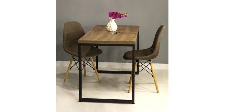 Стол письменный Лофт Каир, черный, табачный крафт Стол письменный Лофт Каир, черный, табачный крафт