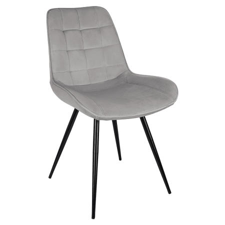 Стул Бюрократ "CH-K2_4", ткань, светло-серый, металл, комплект 4 штуки