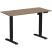 Стол с электроприводом WellDesk Basic 1300x675х18, черный, дуб денвер трюфель