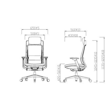 Кресло компьютерное SitZone E-VL002A-BS, сетка, ткань, пластик, серый