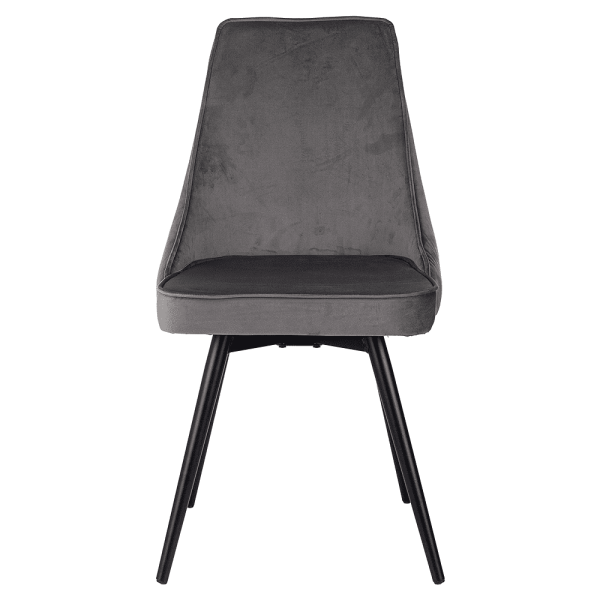 Стул Бюрократ "CH-K4_SP_2", ткань, темно-серый, металл, комплект 2 штуки, с поворотным механизмом