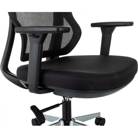 Кресло компьютерное Бюрократ MC-412N-H, сетка/ткань, черный