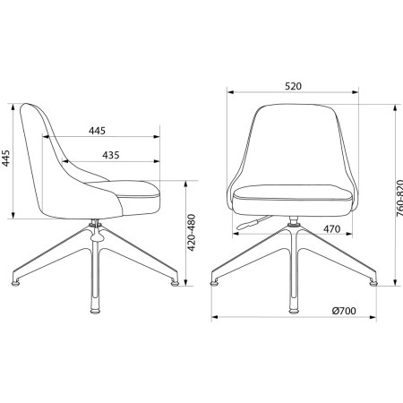 Кресло "Бюрократ CH-340GLZ", ткань, синий, каркас пластик, корпус серый